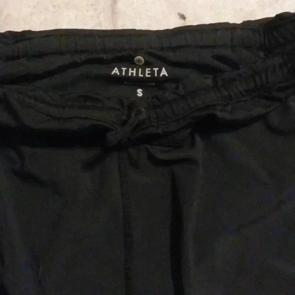 Athleta Women Pulse 2 in 1 Black Stretch Running Shorts Athletic Gym Size S - Picture 2 of 5